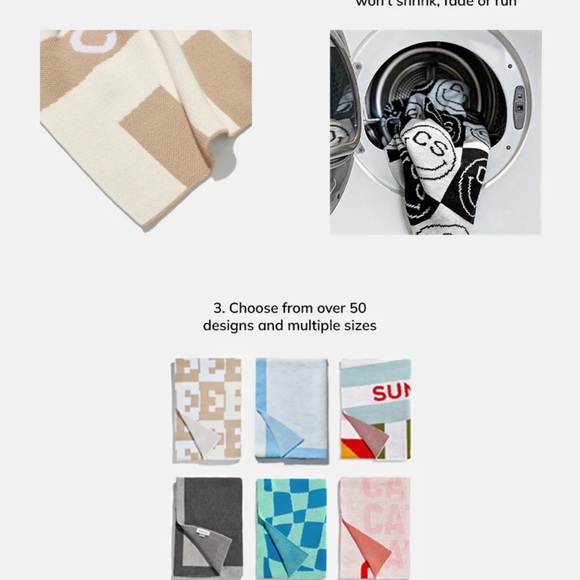 “A” On Repeat Custom Blanket - Picture 4 of 6